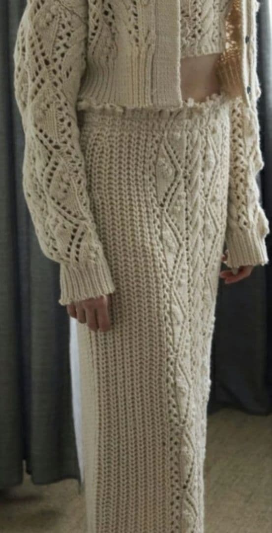 anuke cable knit skirt 38 - メルカリ