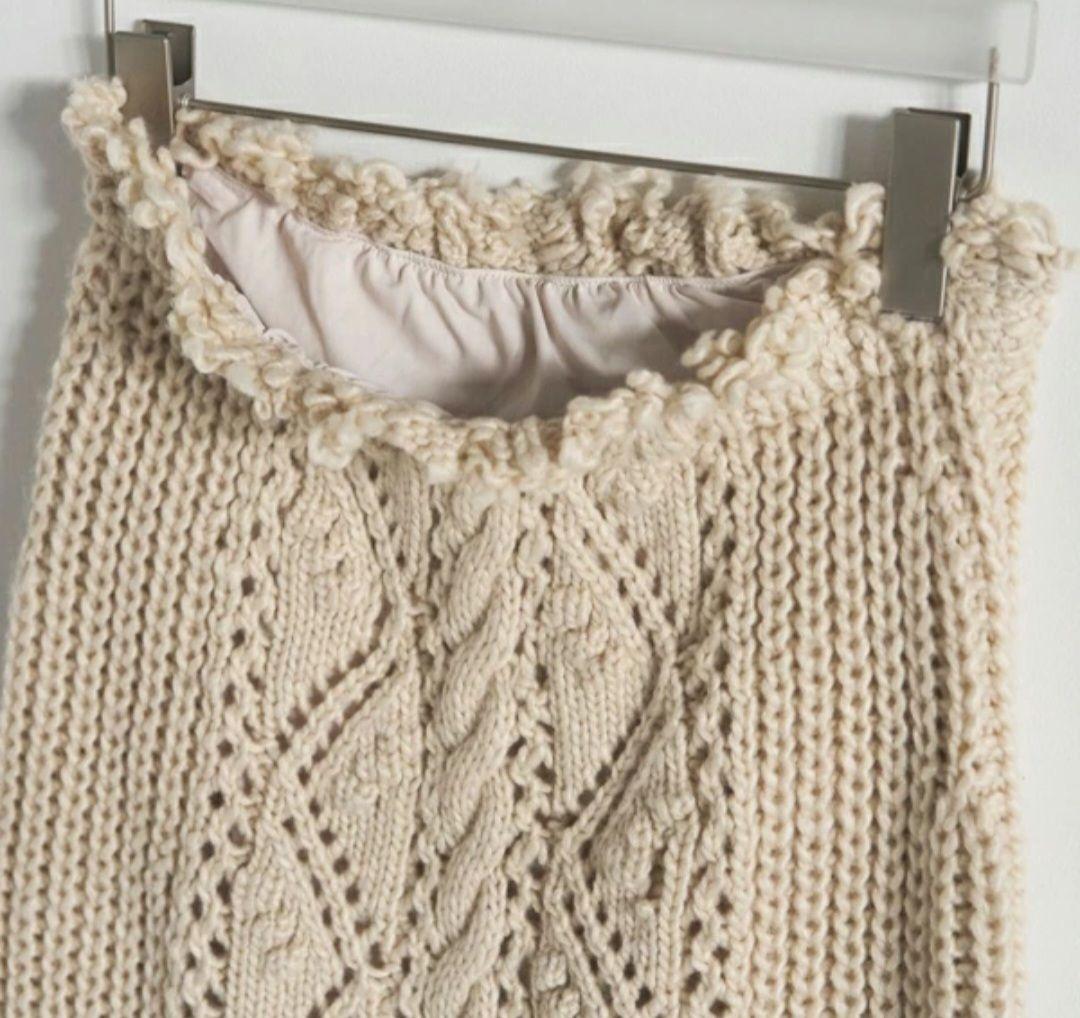 anuke cable knit skirt 38 - メルカリ