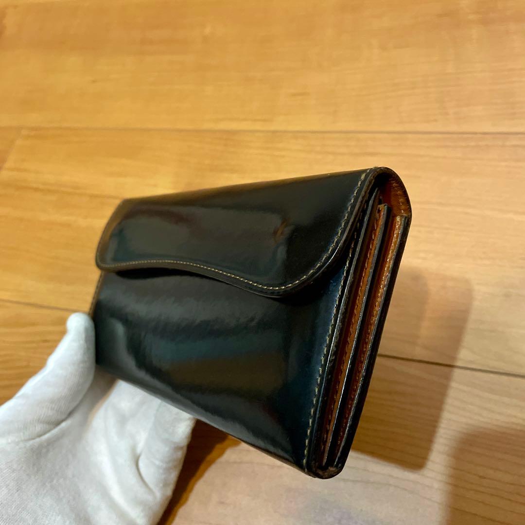 王冠ロゴ シェルコードバン ワイルドスワンズ WAVE 大型長財布《ウェイブ》シェルコードバン｜WILDSWANS(ワイルドスワンズ