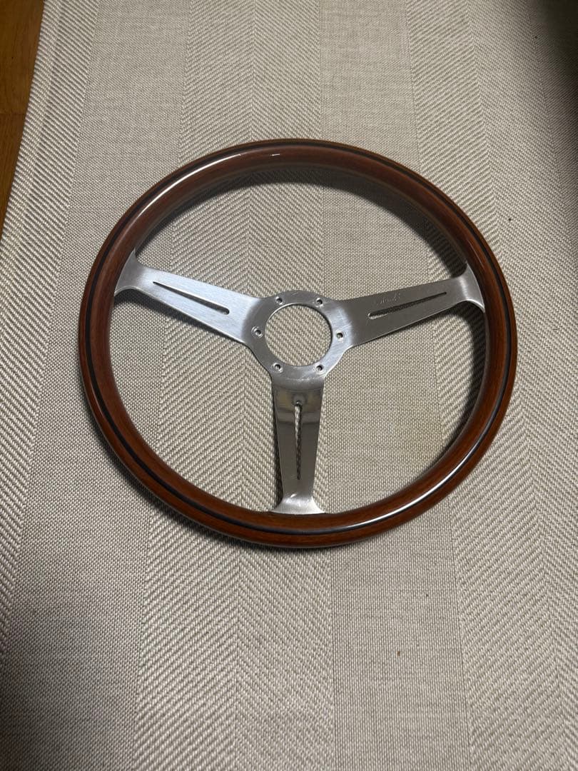 【当時物　ビンテージ】ナルディ クラシック　ウッド　ステアリング　36.5cm