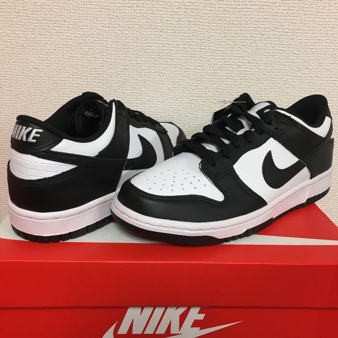ナイキ ダンクロー パンダ 白黒　24cm おしゃれ　ナイキスニーカー NIKE DUNK LOW GS 