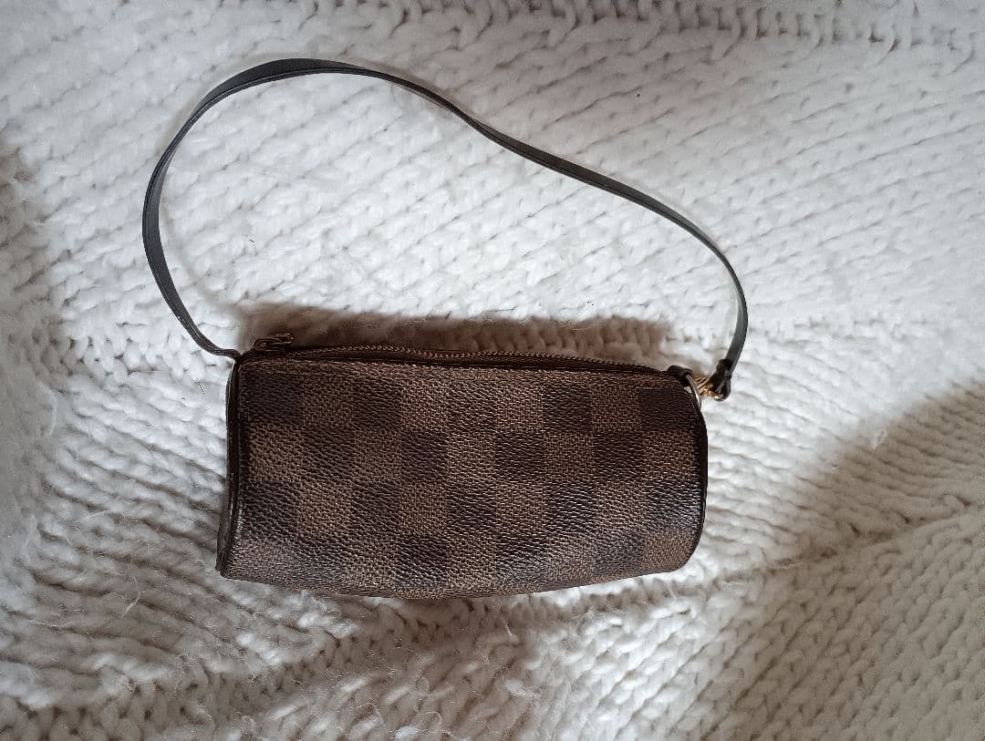 ルイヴィトンダミエパターン ポーチ ブラウン ルイ ヴィトン ダミエ LOUIS VUITTON ダミエ ポーチ コスメティックGM