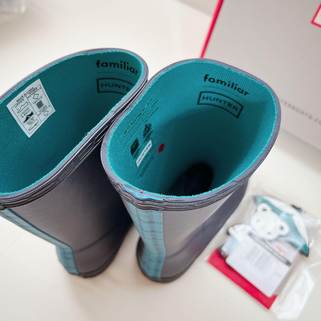 Hunter ファミリア【レインブーツ＆キーホルダー】UK9《新品 未使用》