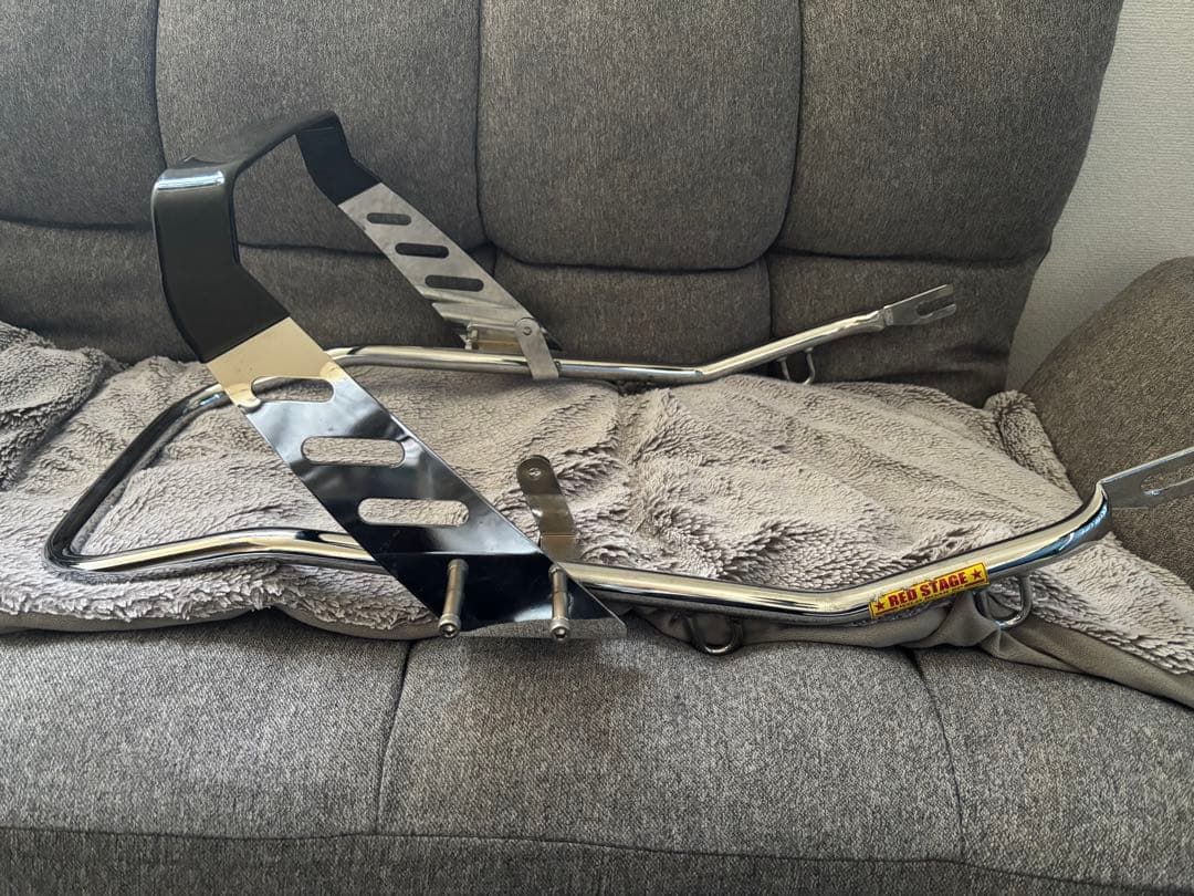 xjr400ファッションタンデムバー XJR400 4HM オリジナル ドレスアップ タンデムバー BEET テール メッキ