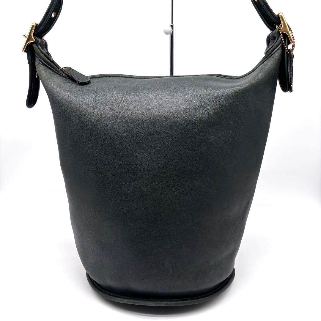 ✨希少色✨オールドコーチ グリーン バケツ型 ショルダーバック ワン