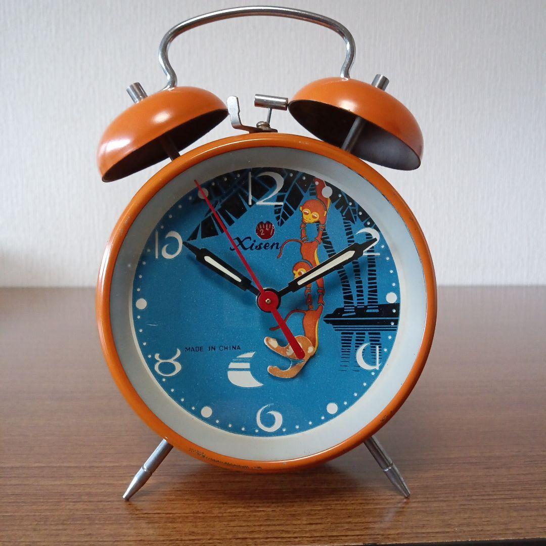 Xisen 中国 目覚まし時計 ゼンマイ式 レトロ - メルカリ