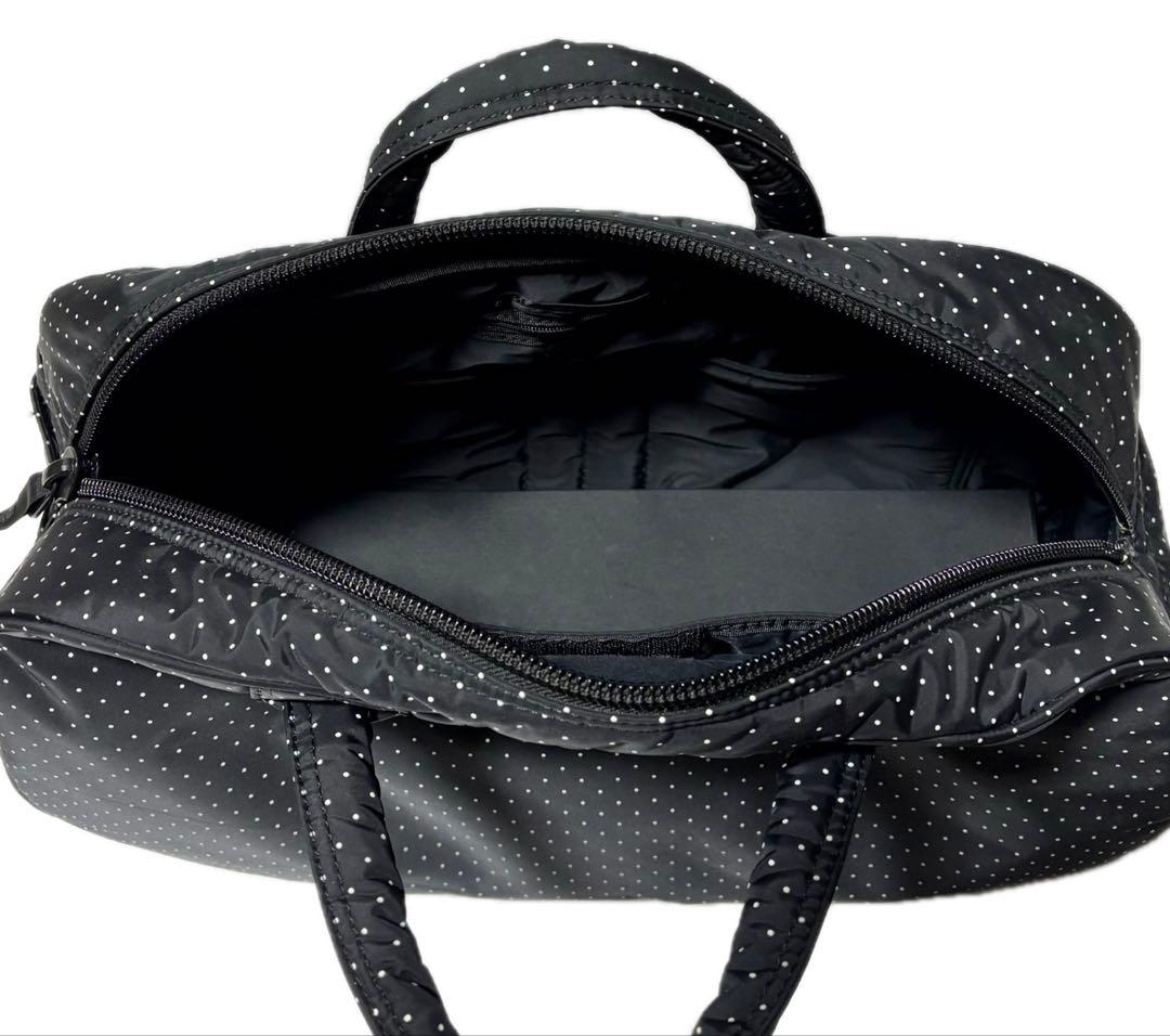 美品！ヘッドポーター ブラックビューティー ドット柄 ボストンバッグ