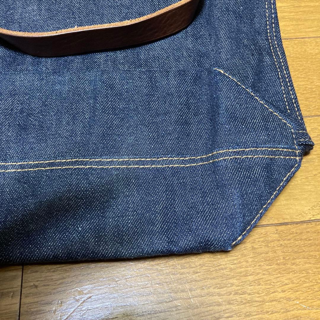ひ*こ様 RRL トートバッグ デニム レザーの通販はau PAY マーケット