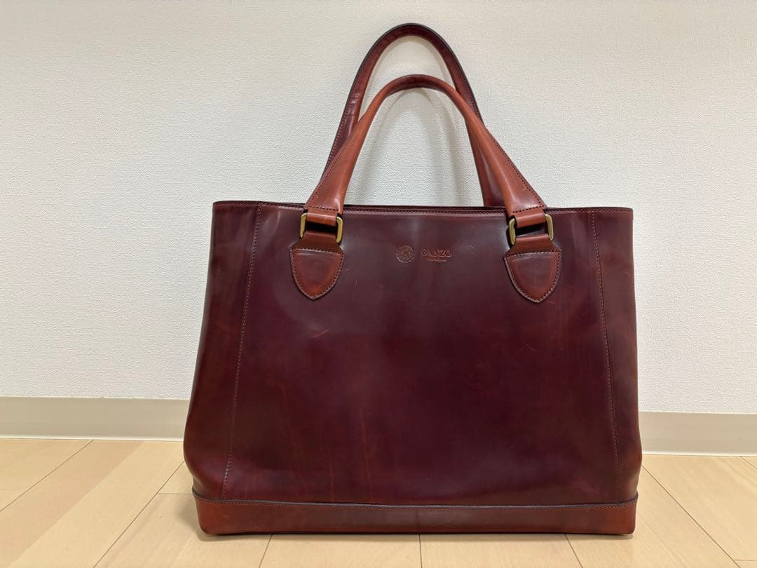 GANZO（ガンゾ）GUDオープントートバッグ ボルドー ボルドー - メルカリ