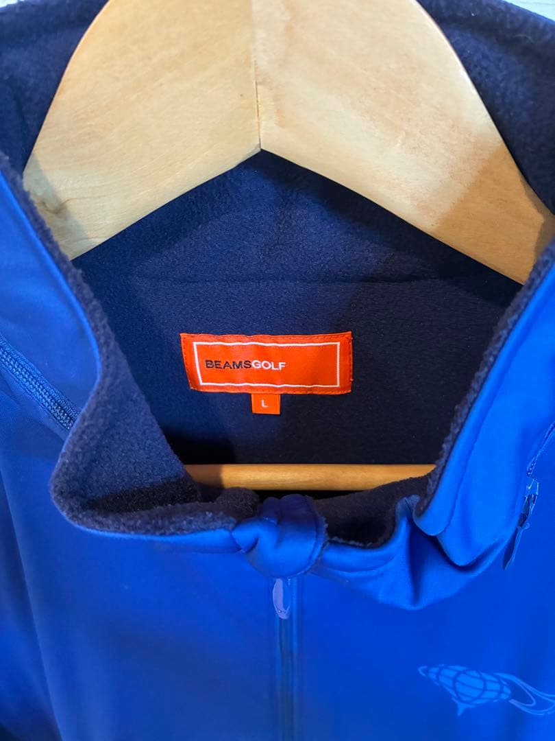 ビームス ゴルフ ブルゾン Lサイズ 青×赤 - メルカリ