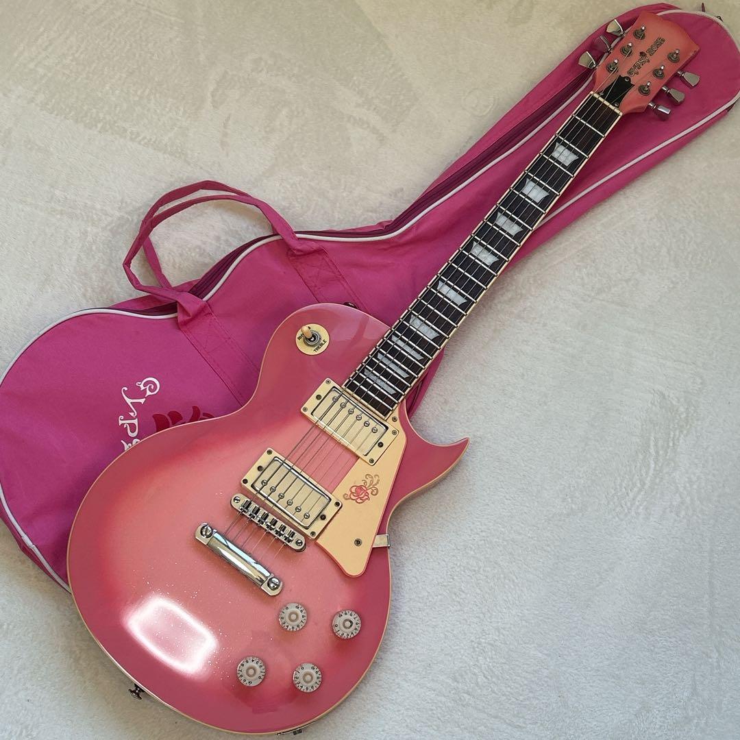 Gypsy Rose ピンク ラメ レスポール ジプシーローズ エレキギター