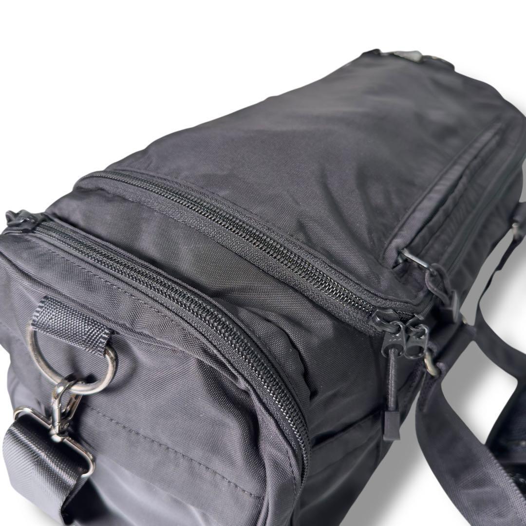 《美品》agnes b. VOYAGE 2way　ボストンバッグ　ナイロン　黒