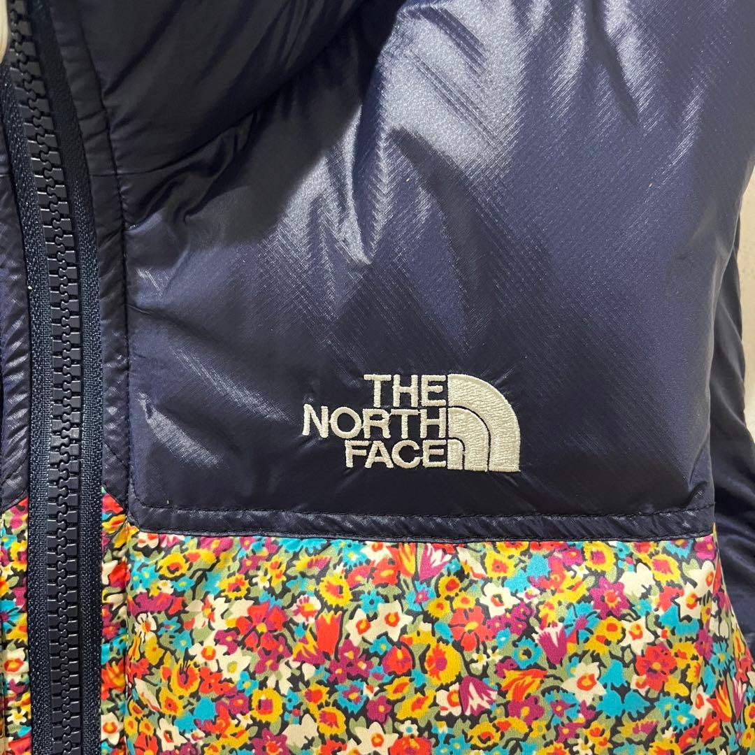 美品/希少】ノースフェイス パープルレーベル ヌプシ ダウンベスト 花