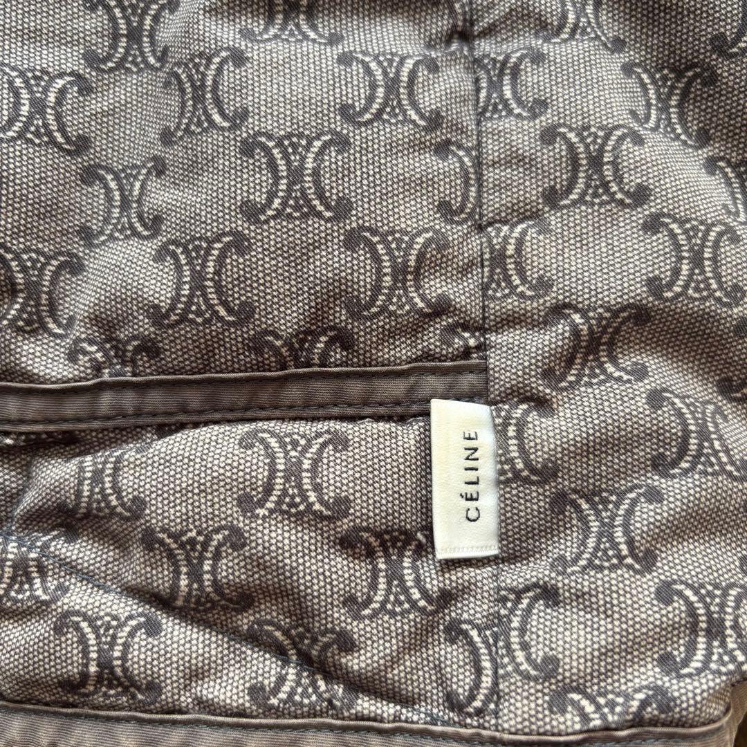 CELINE セリーヌ マカダム柄 ダウンベスト M〜L相当 ヴィンテージ