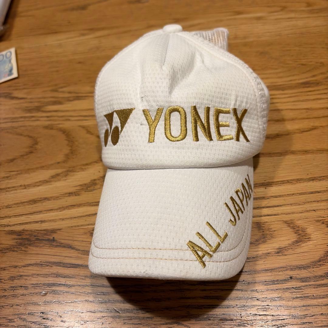 ヨネックス ALL JAPAN キャップ 白金 - メルカリ
