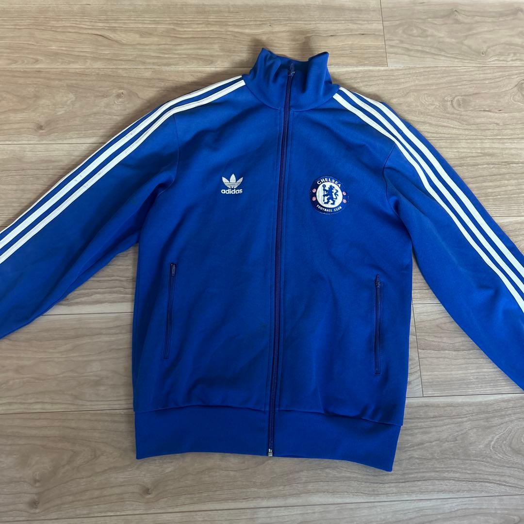 【希少】adidas chelsea fc jersey パーカー　ジャケット The Blues 2015-16 adidas Chelsea FC Away Zip JACKET youth XL. boys