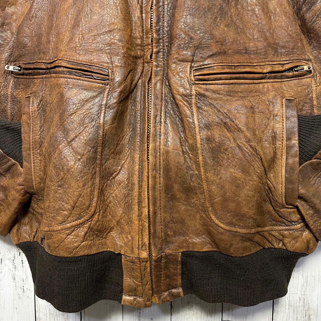Schott☆USA製☆A2レザージャケット】本革☆フライトJK 70s80s - メルカリ