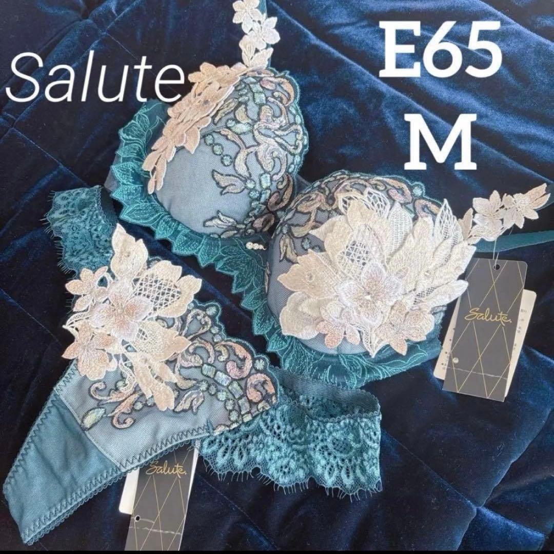 新品Salute サルート ブラ ショーツ E65 M ローマの休日 02 BG 新品】wacoal サルート 63 ブラ ショーツセット E65M KO ワコール