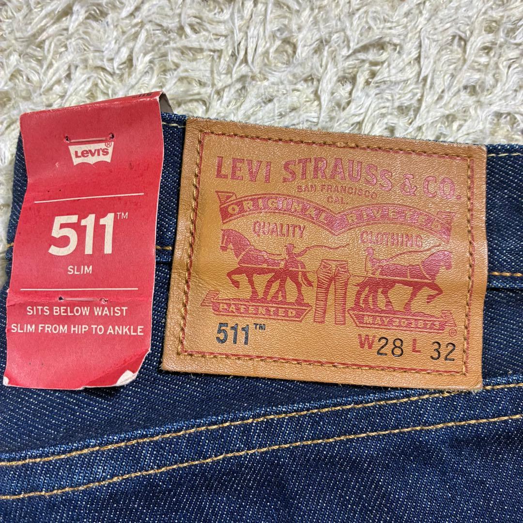 未使用タグ付 Levi's 511 デニム W28 L32 USA製 赤耳 - メルカリ