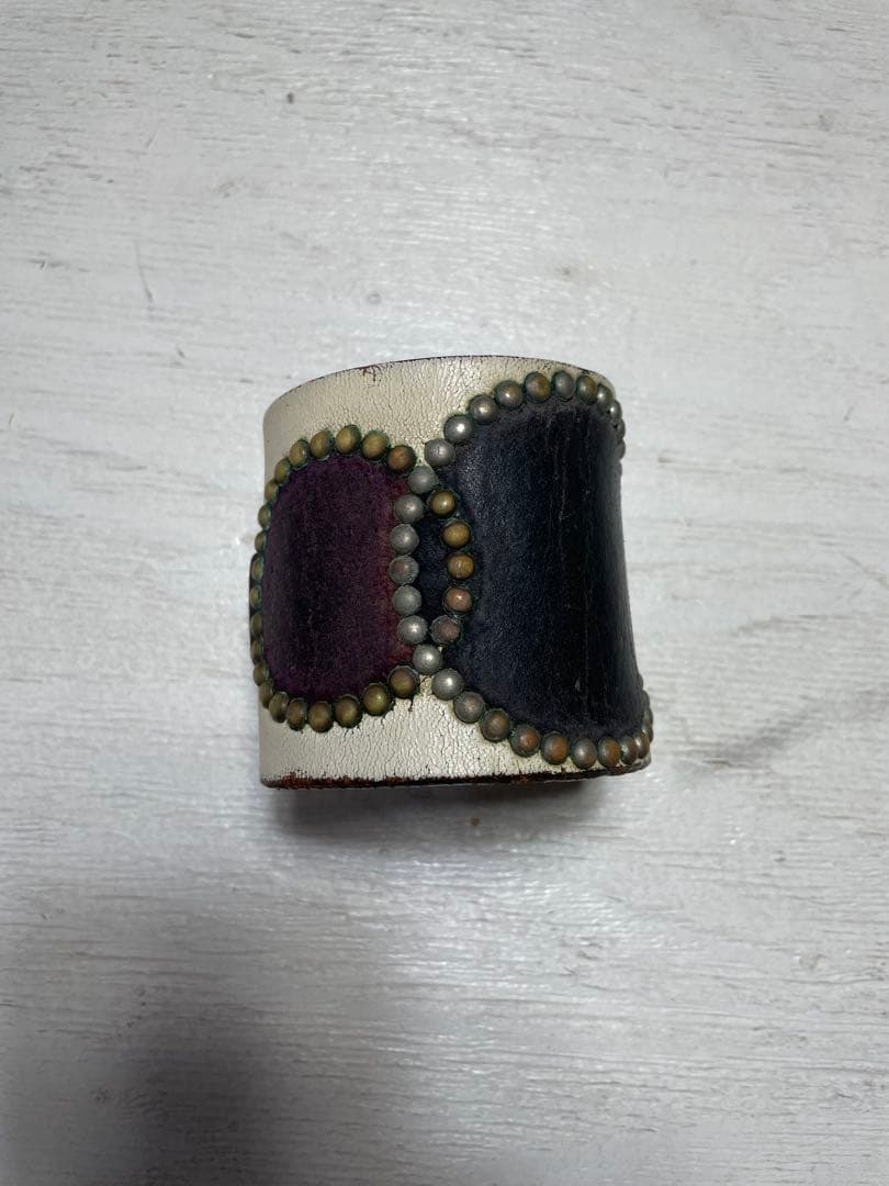 WOLF'S HEAD ウルブズヘッド 本革 ブレスレット WOLF'S HEAD（ウルフズヘッド） サイズ:50mm 50mm スタッズレザー