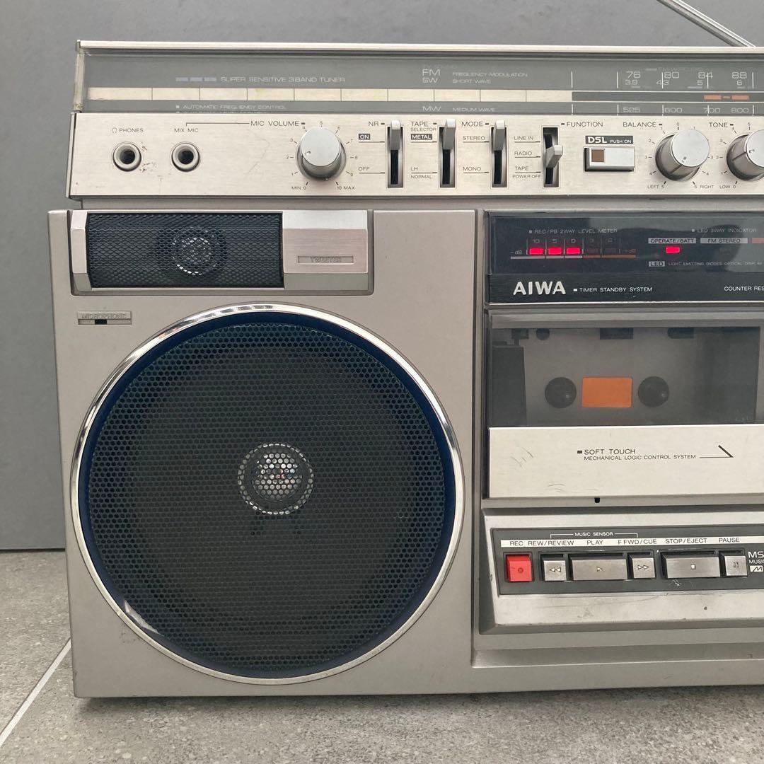 AIWA 】 アイワ CS-J60 ラジカセ 昭和レトロ 通電OK ジャンク - メルカリ