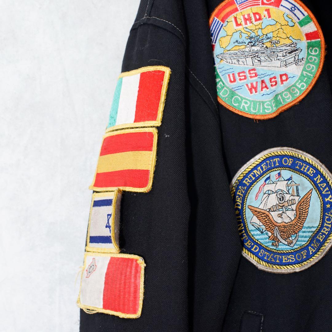 米軍ミリタリー90S U.S.NAVY 海軍 ツアージャケット USS