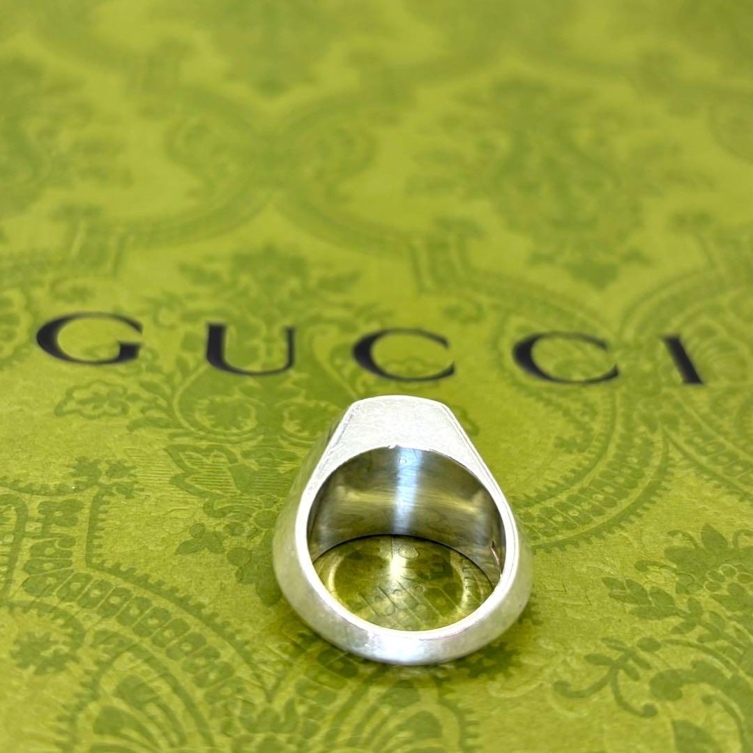 希少レア 廃盤 GUCCI グッチ 指輪 シルバー925 刻印 リング A-29 GUCCI