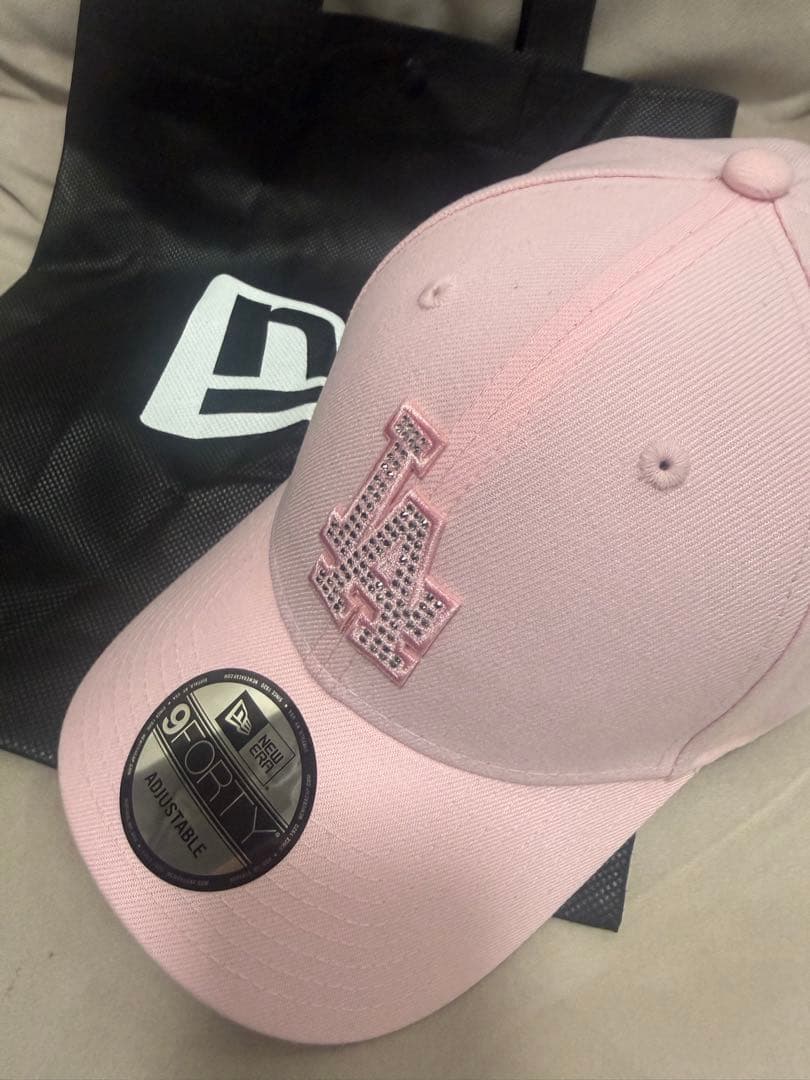 ニューエラ　9FORTYRHINESTONE ドジャースピンク 9FORTY Rhinestone ラインストーン ロサンゼルス・ドジャース ピンク