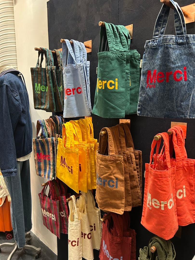 正規品】Merci チェック柄 トートバッグ - メルカリ