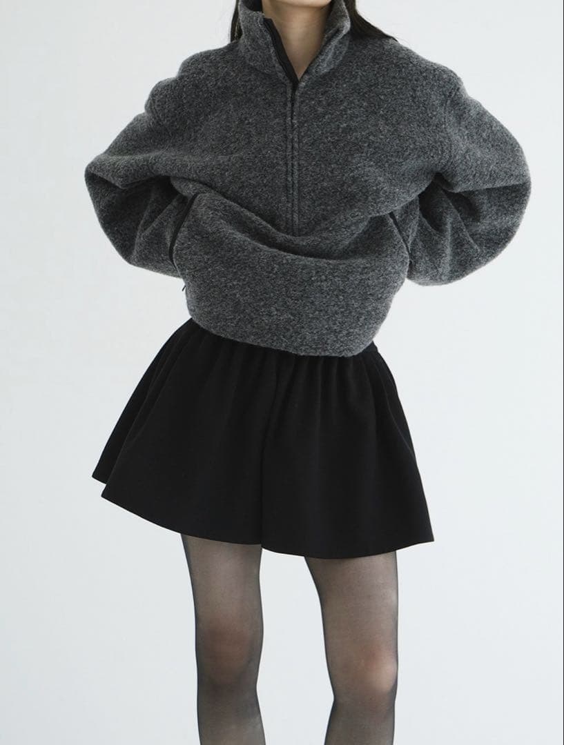 CLANE LOW WAIST TUCK SHORT PANTS ブラック1 - メルカリ