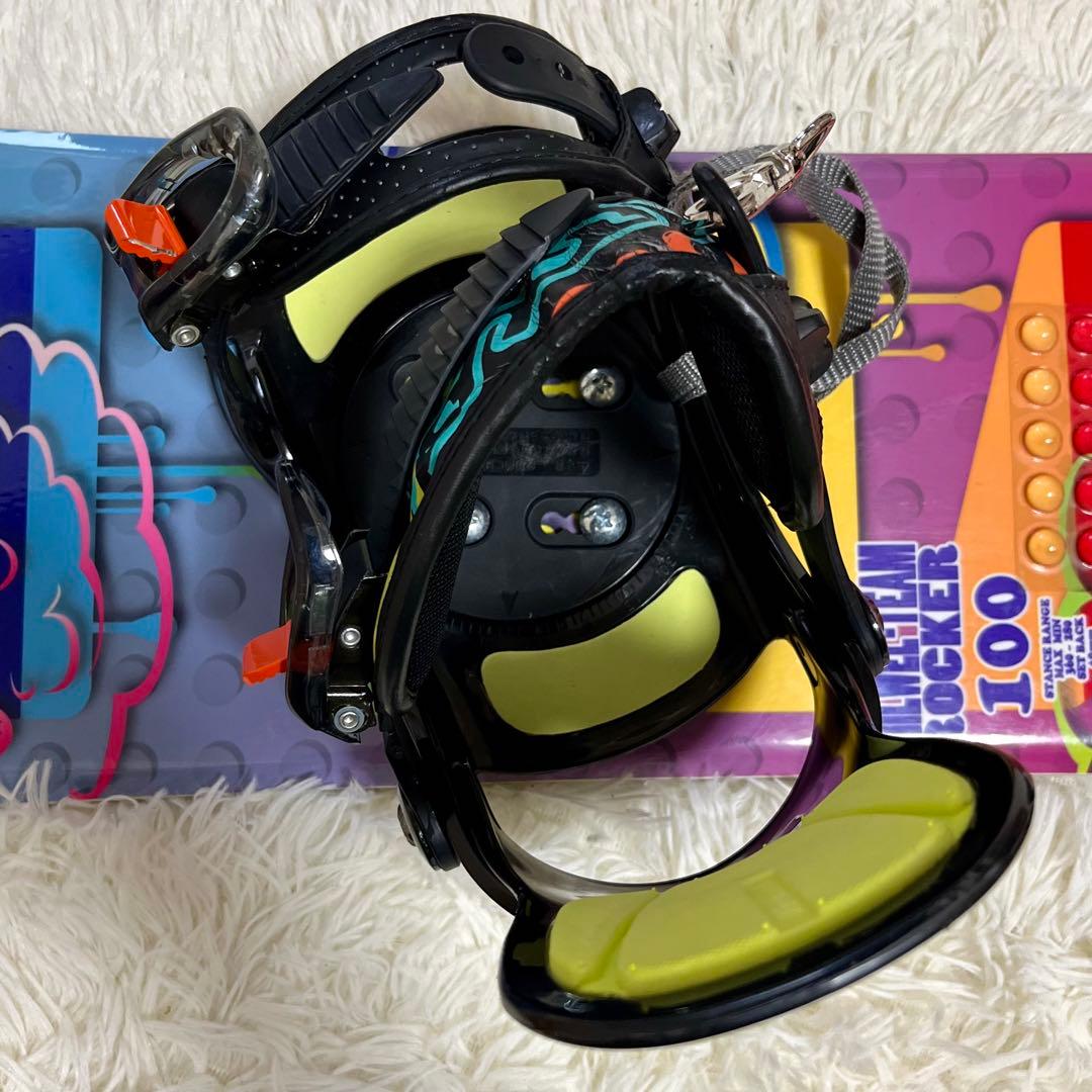 極美品】IGNIO ジュニア用スノーボード 100cm ビンディングセット