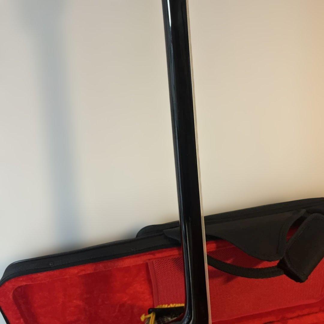 三線 沖縄三線 ほぼ未使用品 本革 セミハードケースの通販はau PAY