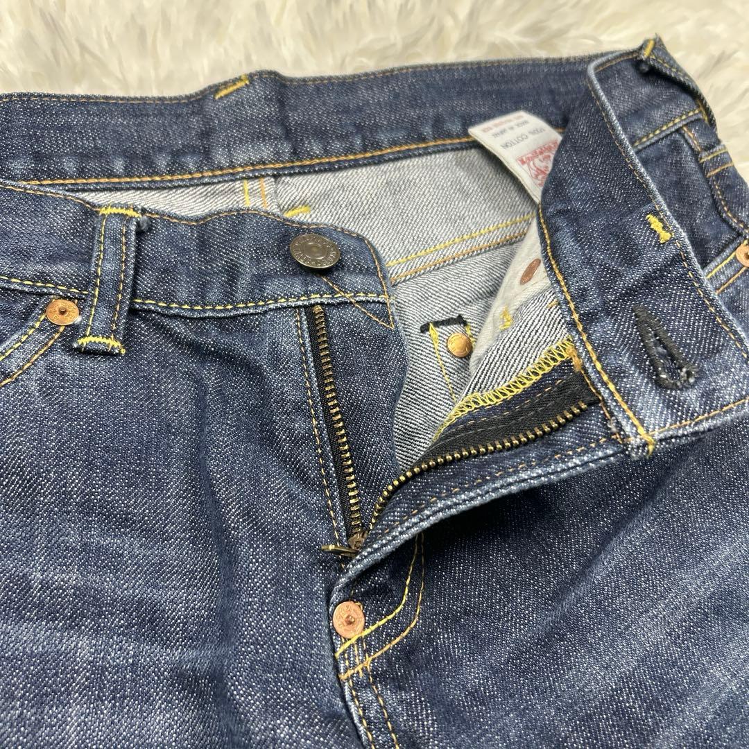 エヴィスドンナ デニム 白ペンキ ビッグカモメ グッドコンディション