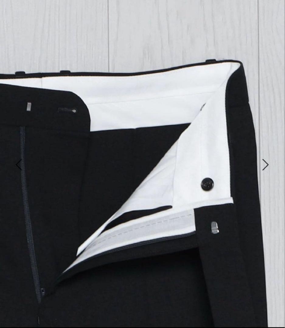 H＞ ウール ツイスト カルゼ ワイド テーパードパンツ - メルカリ