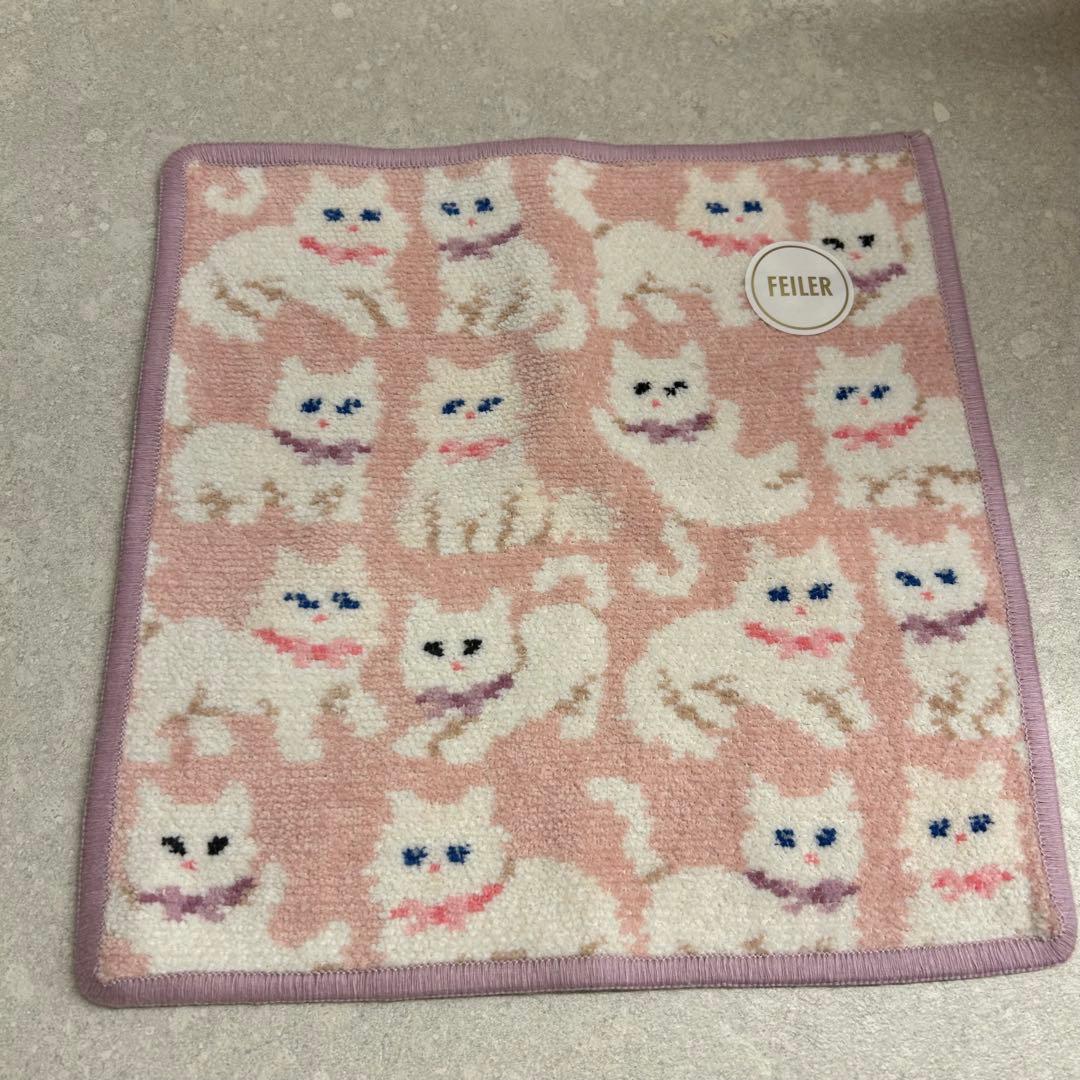 フェイラー FEILER モフモフネコチャン タオルハンカチ - メルカリ