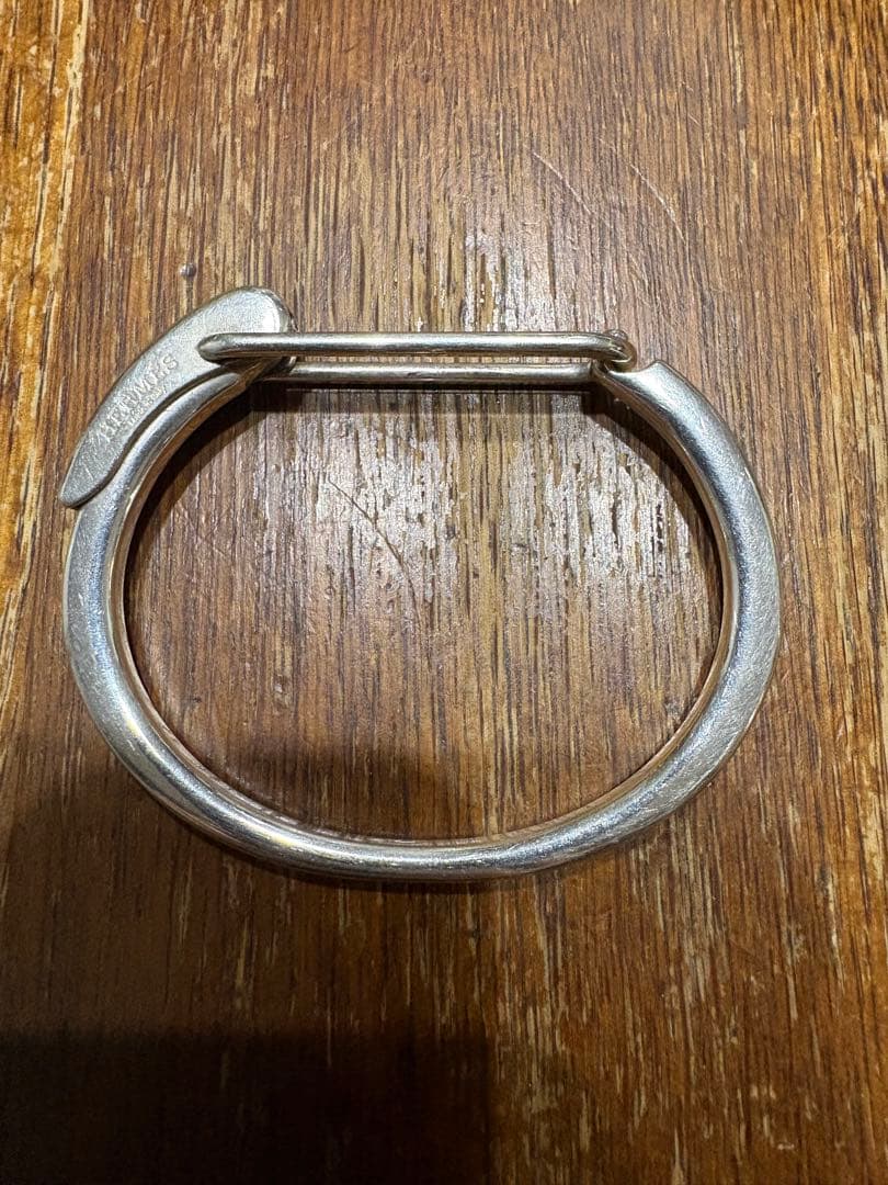 HERMES シルバーバングル クラスプ付き 送料込*エルメス直営店【クルードゥH】多重巻きシルバーバングル