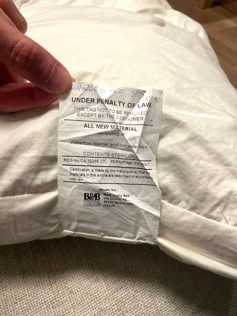 B&B Italia クッション　Charles チャールズ Charles - B&B Italia