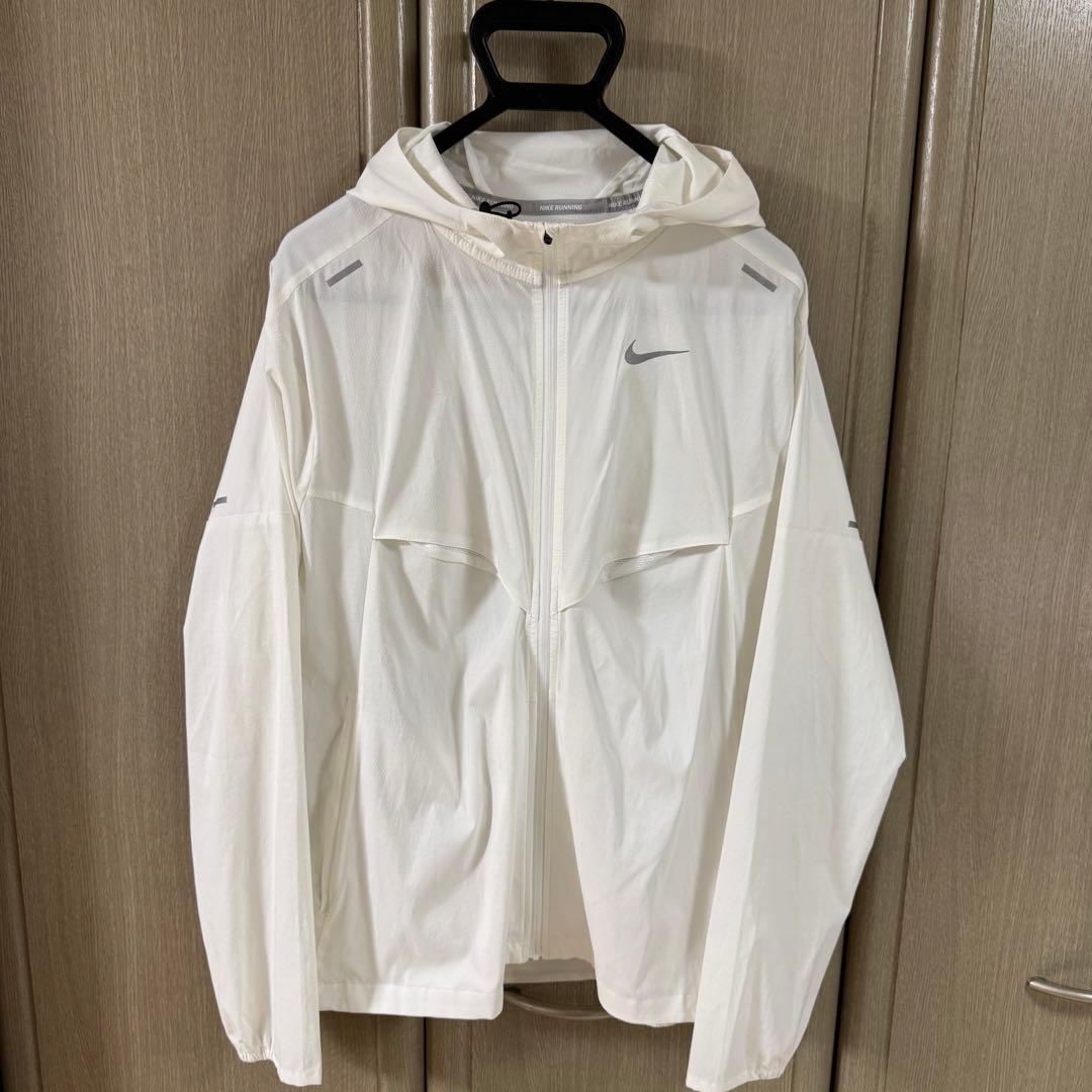 ナイキ/NIKE ランニングジャケット Lサイズ/ホワイト/ウインドランナー