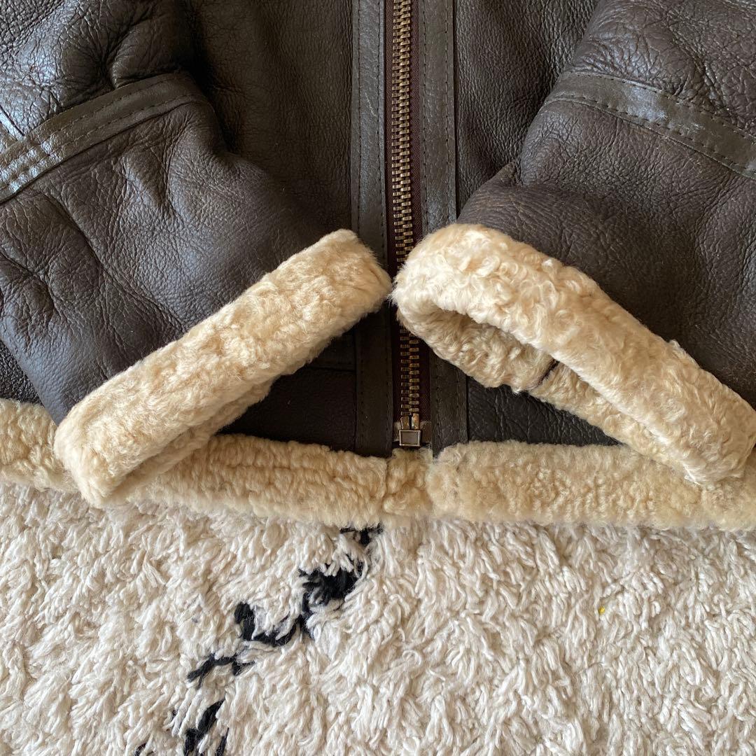 極上 ムートンB-3フライトジャケット 羊毛革 XL B3 シープ - メルカリ