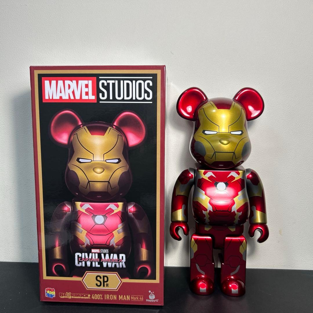 VERDETAM アイアンマン ベアブリック 400% Happyくじsp Yahoo!オークション -「ベアブリック 400 アイアンマン」の落札相場