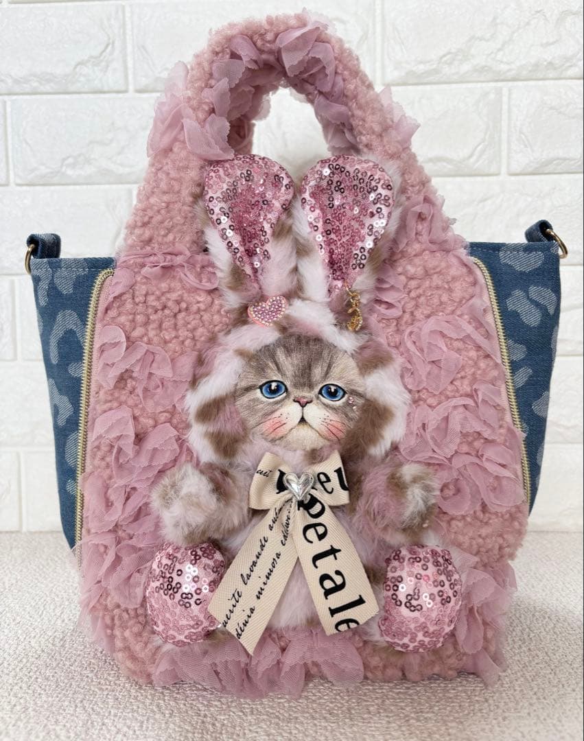 こ*り様 コヤンイサムチョン　サイドファスナーバッグ　ピンクボア　ルミちゃん　ヒ コヤンイサムチョン サイドポケットトートバッグ ピンク ルミちゃん