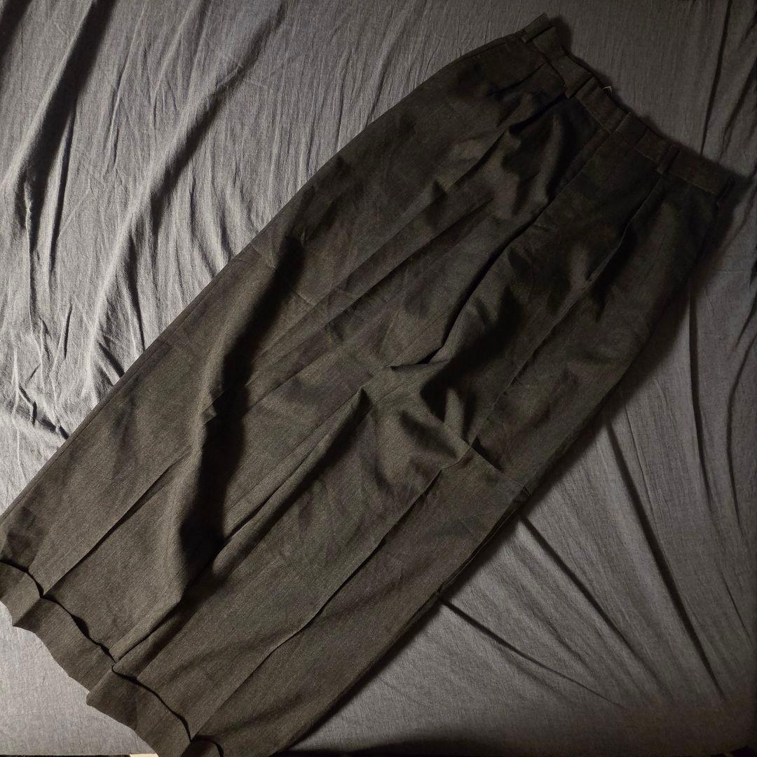 90s Polo by Ralph Lauren ワイドタックスラックス 76 90's Polo by Ralph Lauren IN-TUCK Wool Slacks W35 90年代 ポロ