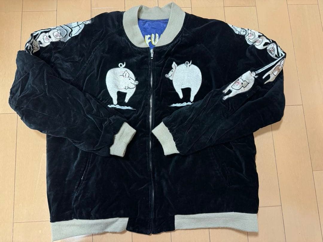 STUDIO D'ARTISAN ステュディオダルチザン スカジャン 七福豚 STUDIO D'ARTISAN ステュディオダルチザン スカジャン 七福豚 STUDIO D