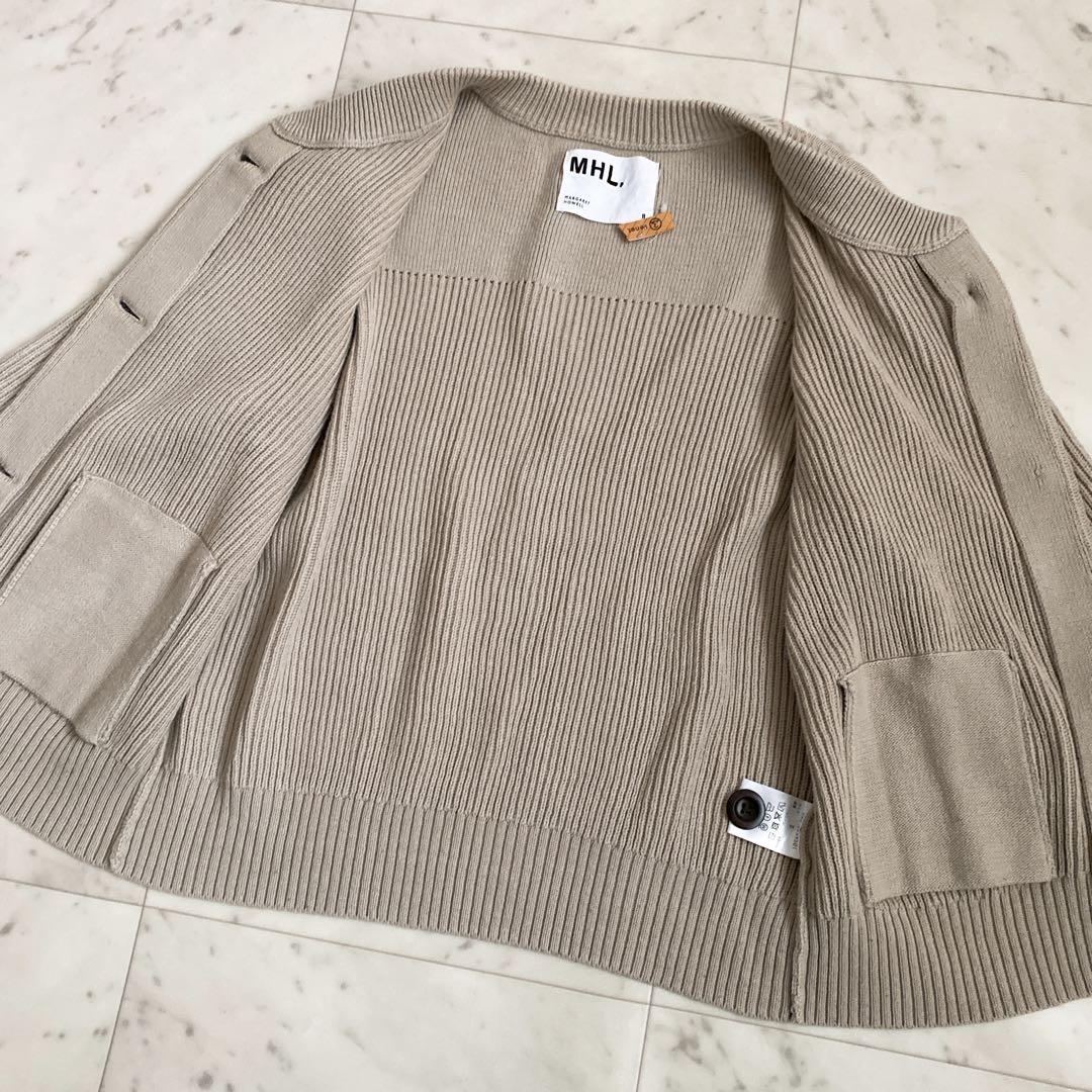 美品✨MHL.マーガレットハウエルROUGH COTTONカーディガン ベージュ