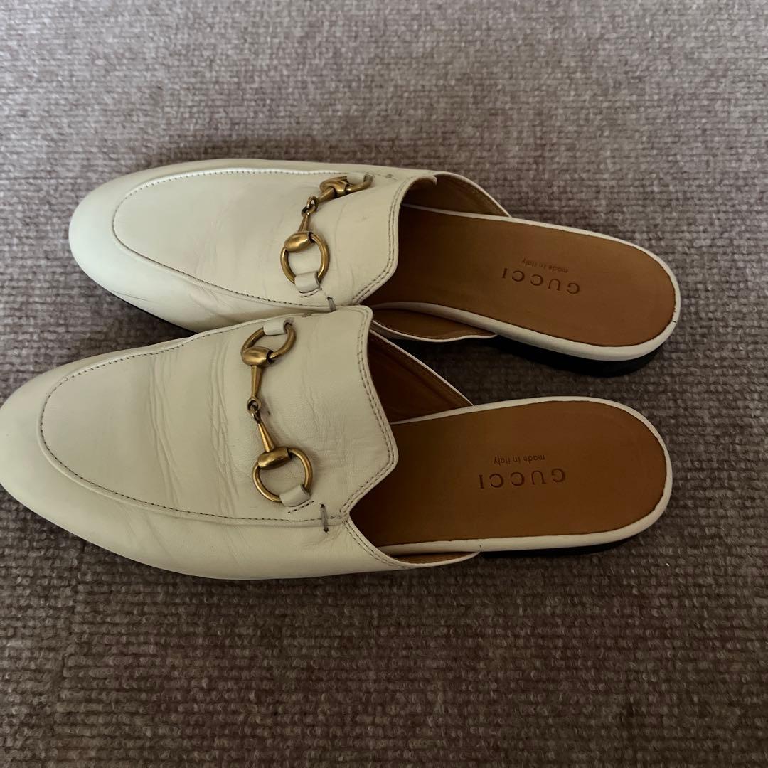 GUCCIプリンスタウンホースビットミュールサンダル36 - メルカリ