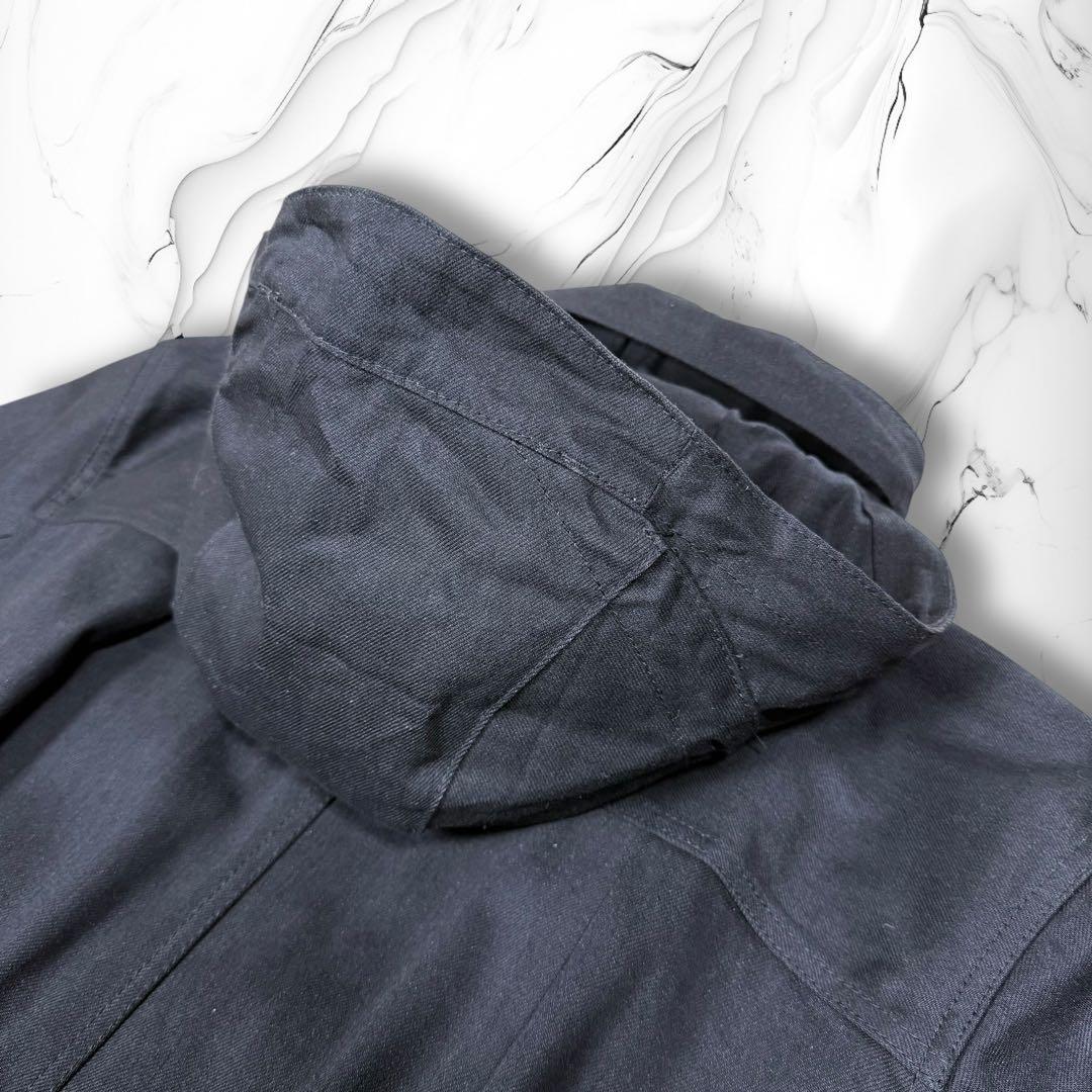 《22SS》\"sacai\" デニムマウンテンパーカー マルチジップ 黒