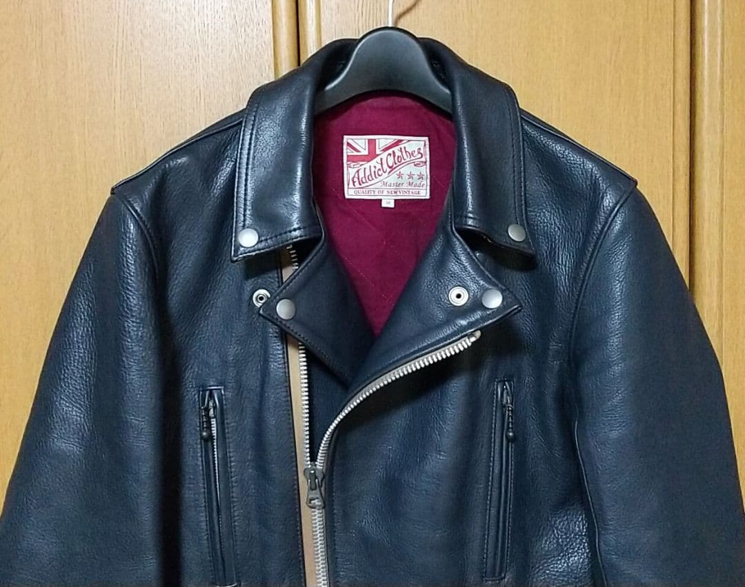 addict clothes アディクトクローズ ダークブルー 牛革 38 - メルカリ