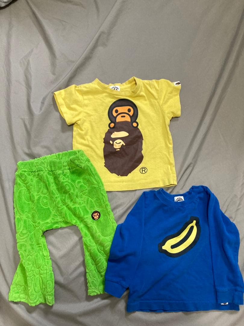 採寸対応不可 BAPE KIDS サイズ90 3つセット 採寸対応不可 BAPE KIDS サイズ90 3つセット 採寸対応不可 BAPE KIDS
