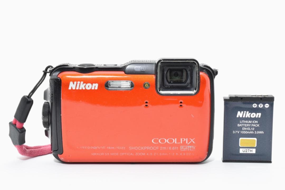 訳あり特価！ Nikon COOLPIX AW120 防水 オレンジ コンデジ - メルカリ