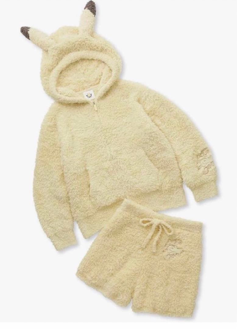 新品未開封　ジェラートピケ ピカチュウパーカ&ショートパンツセットキッズSサイズ 新品未使用】ジェラート ピケ ジュニアピカチュウパーカー&ショート